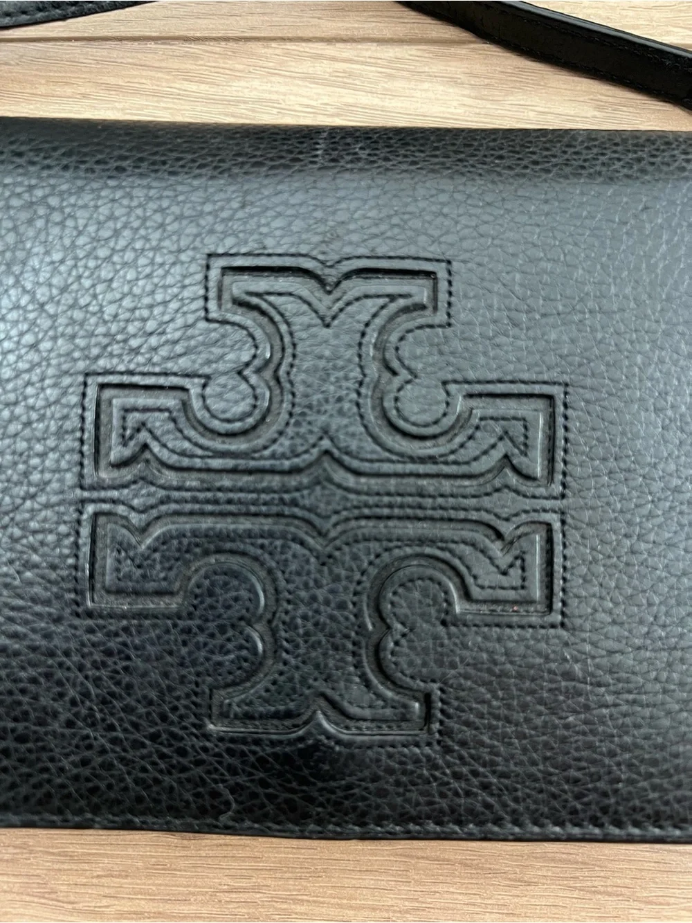 Tory Burch Black Leather Harper Crossbody Bag